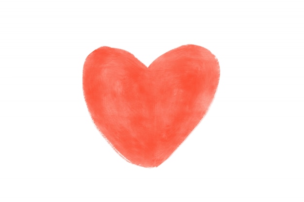 Watercolor Heart Isolated