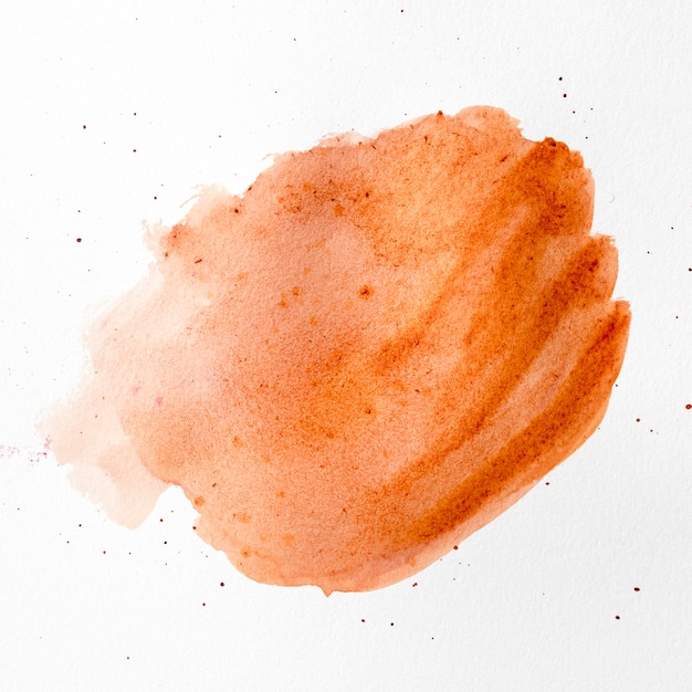 Free photo watercolor orange brush stroke concept