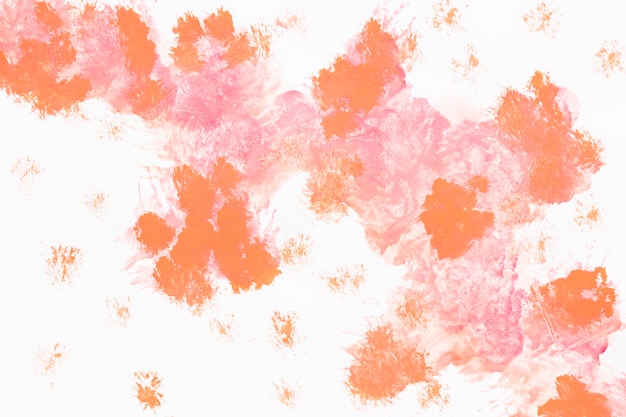 Watercolor orange paint splash