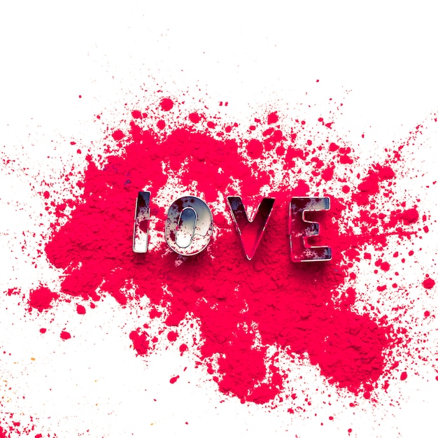 Foto gratuita priorità bassa della vernice dell'acquerello con lettere d'amore