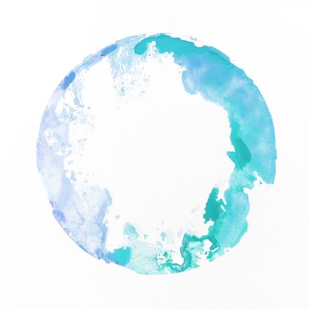 Watercolor staint blue