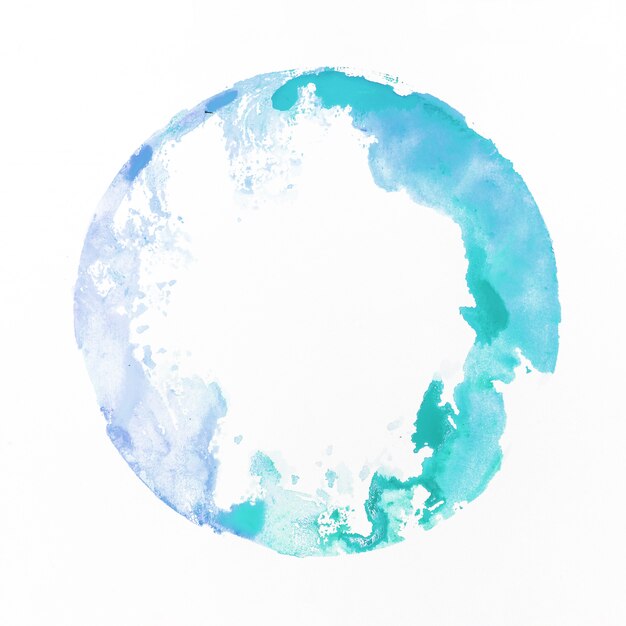 Watercolor staint blue