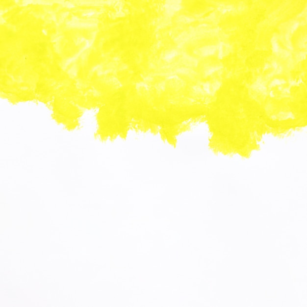 Watercolor yellow paint shape