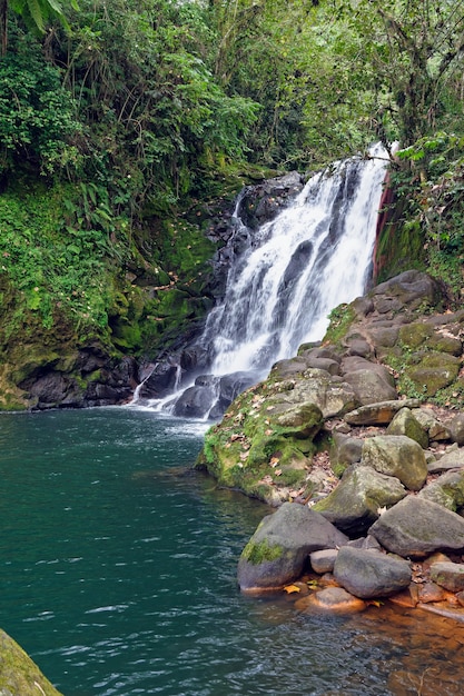 Водопад Cascada De Texolo в Xico, Мексика