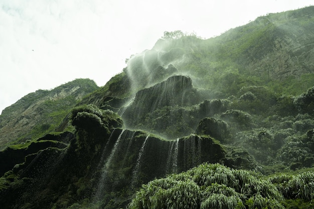 Waterfall in Grijalva river in Sumidero Canyon Mexico