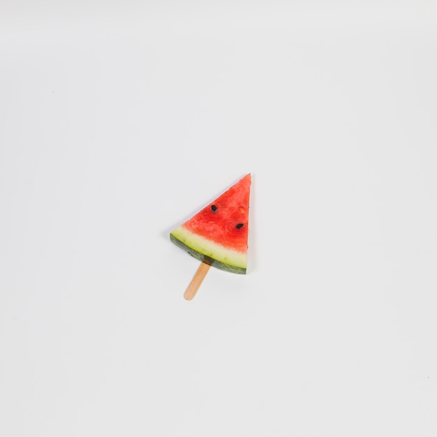 Watermelon ice-cream on stick