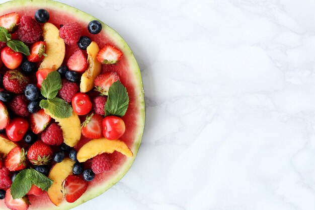 Watermelon pizza