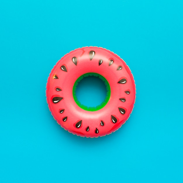 Free photo watermelon pool float