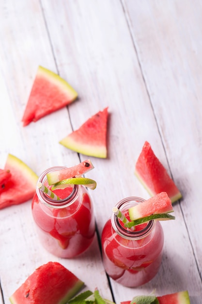 Free photo watermelon smoothie