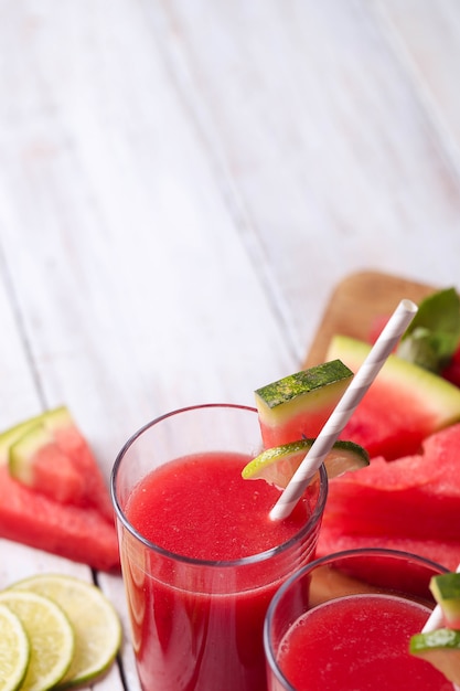 Free photo watermelon smoothie