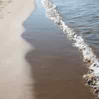 Free photo wave on beach