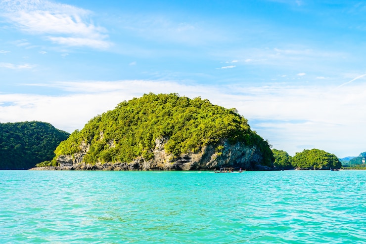 Free Photo wave landscape island sky nature