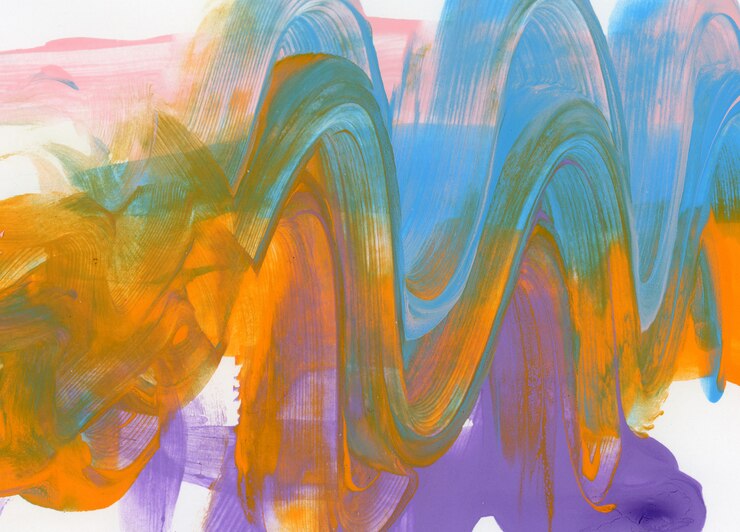 Free Photo waves paint