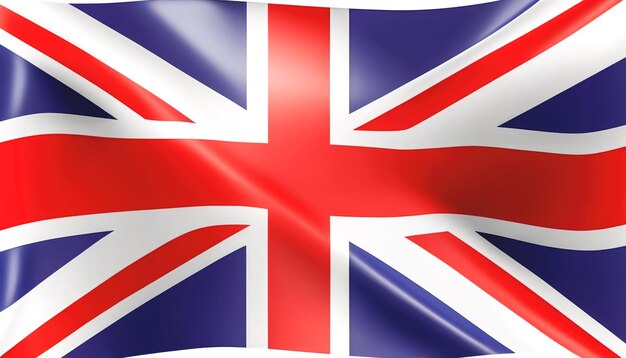 Waving flag of United Kingdom generative AI