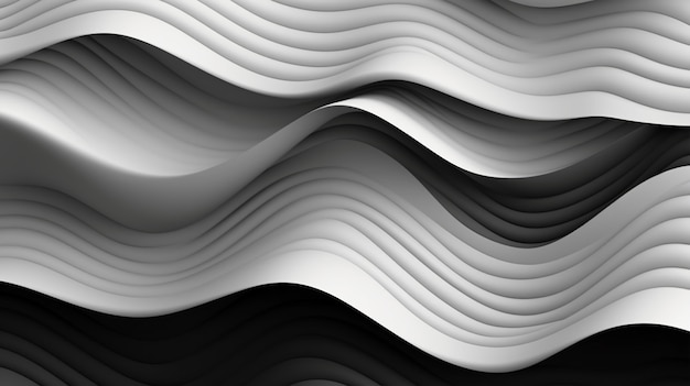 Free photo wavy black and white background