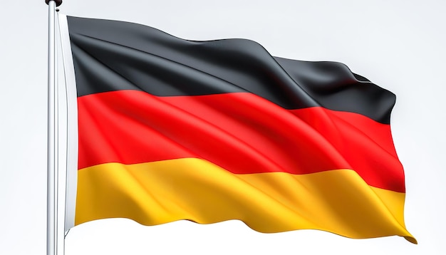 Волнистый флаг Германии текстуры фона генеративный AI