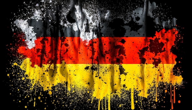 Free photo wavy flag of germany texture background generative ai