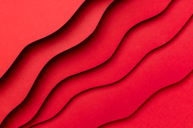 Free photo wavy layers of red background