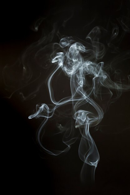 Wavy steam silhouette