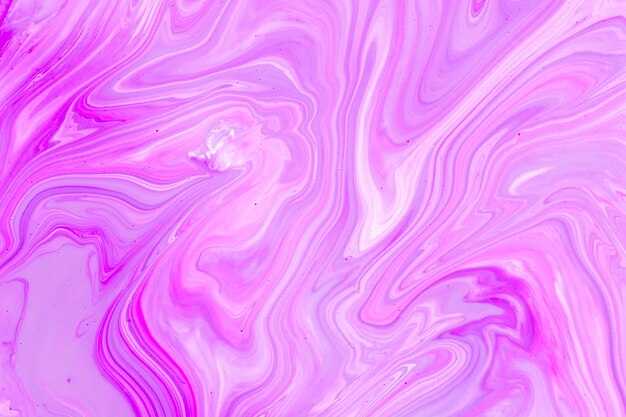 Wavy violet draining technique in acrylic design