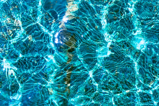 Wavy water with object from swimming pool