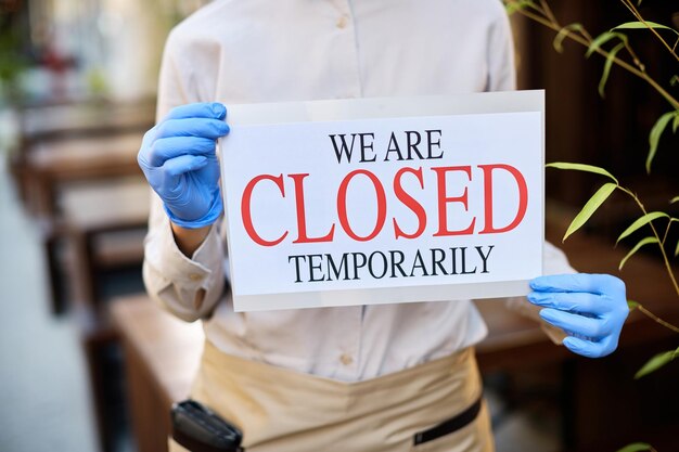 We are closed temporarily
