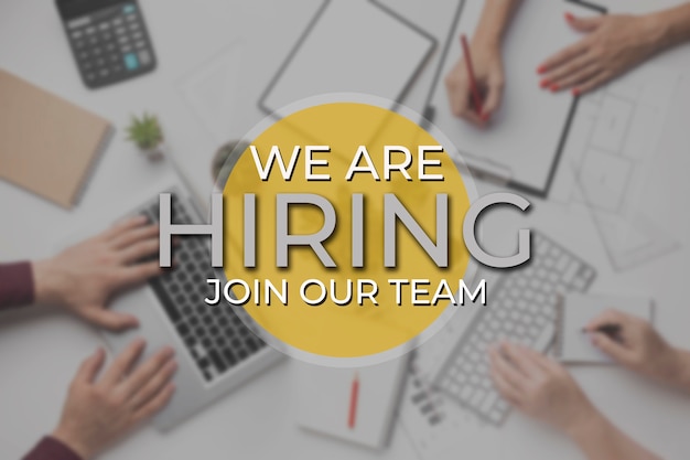 we are hiring digital collage