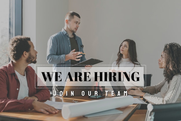 we are hiring digital collage