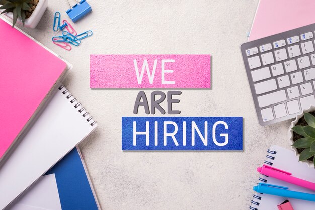 We are hiring digital collage