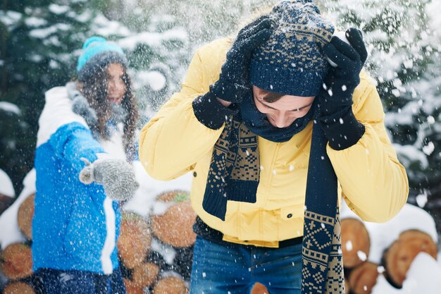 We feel like a child when first snow fell
