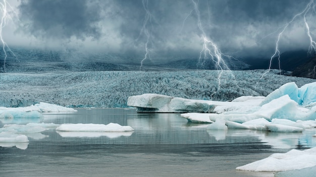 Foto gratuita concetto di collage di effetti meteorologici