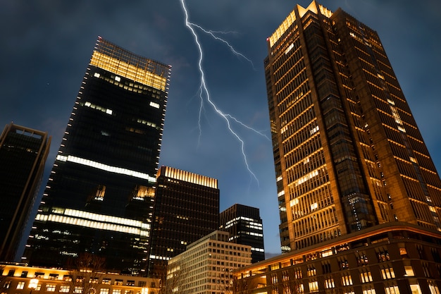 Foto gratuita concetto di collage di effetti meteorologici