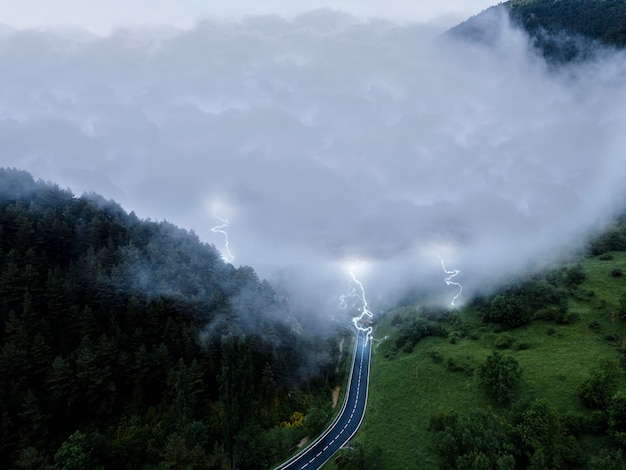 Collage di effetti meteorologici