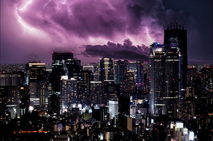 Free Photo weather effects composition