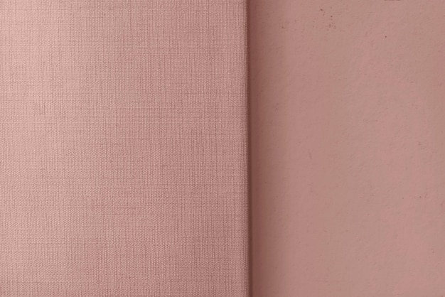 Бесплатное фото Тканая розовая льняная ткань