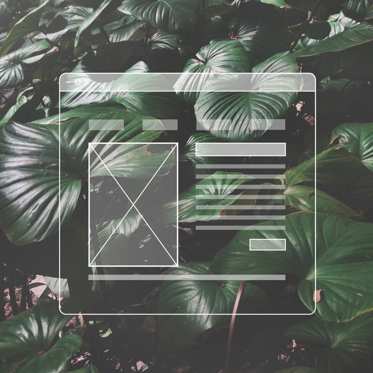 Free Photo web page design user interface template copy space