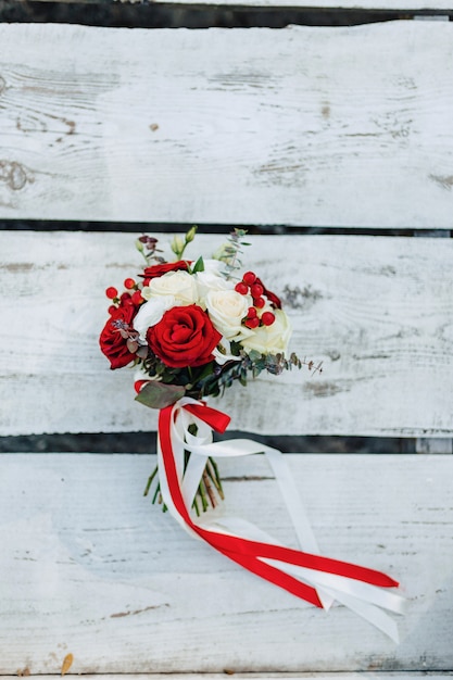 Foto gratuita bouquet da sposa e decorazioni per matrimoni, fiori e composizioni floreali per matrimoni