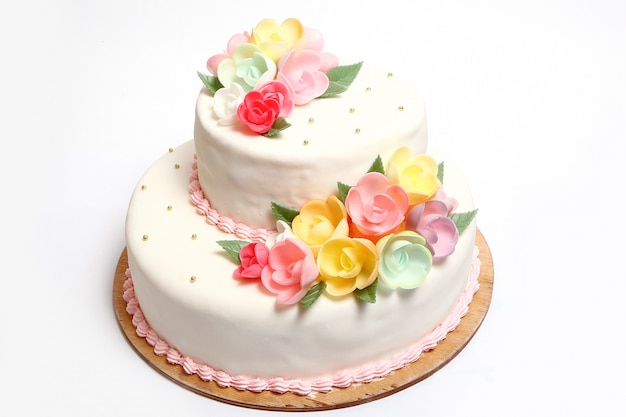 컬러 플로레스와 웨딩 케이크