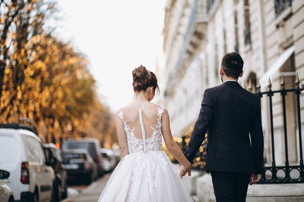 Free photo wedding couple in france