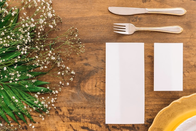 Wedding menu concept