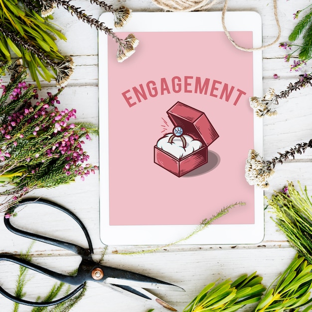 Wedding Ring Box Proposal Graphic Concept