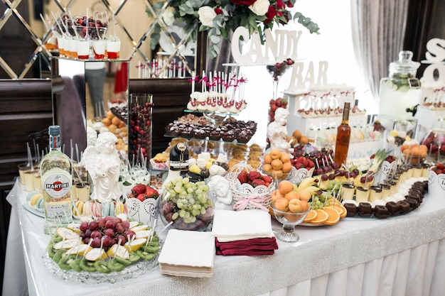 Wedding sweets and desserts