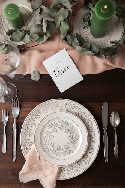 wedding table number decoration