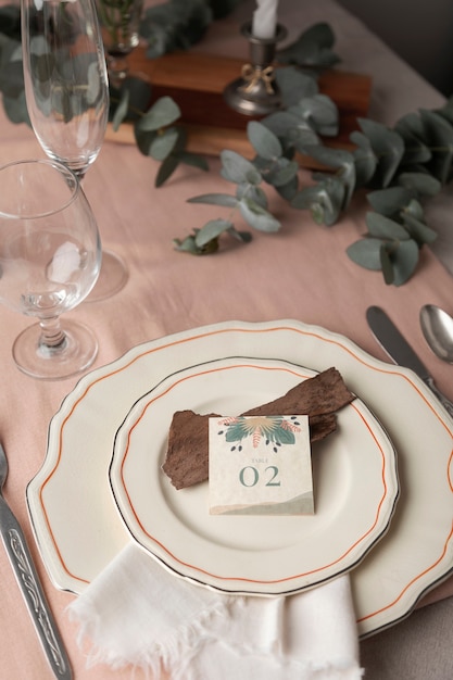 Wedding table number decoration