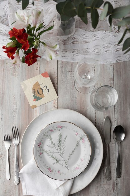 wedding table number decoration