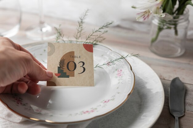 wedding table number decoration