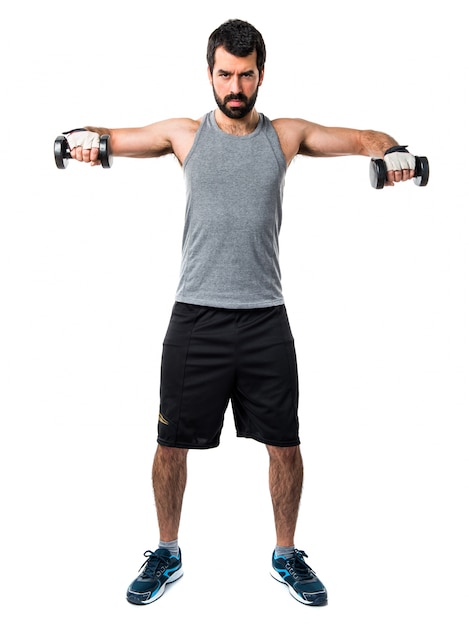 weight beard fitness slim sport