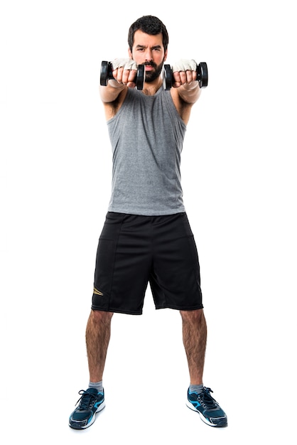 weightlifting man health hispanic lifting
