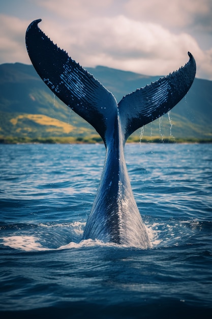 Free photo whale ai image