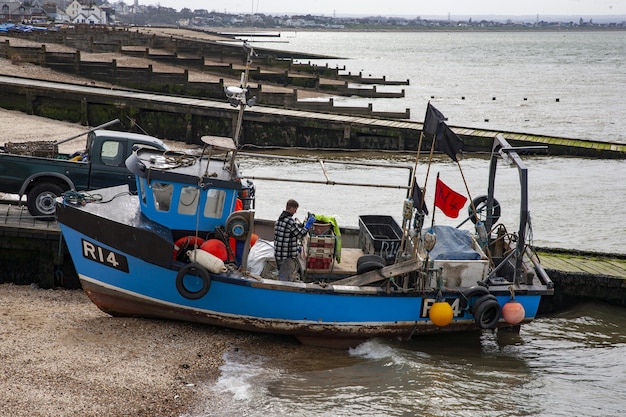 Free photo whistable fishing boat